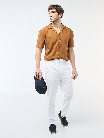 Camisa de lino mezclado