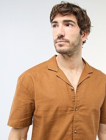 Camisa de lino mezclado