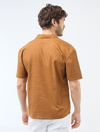 Camisa de lino mezclado