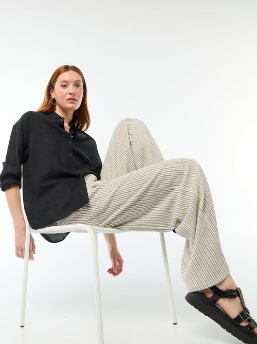 Camisa de lino mezclado - Kiabi