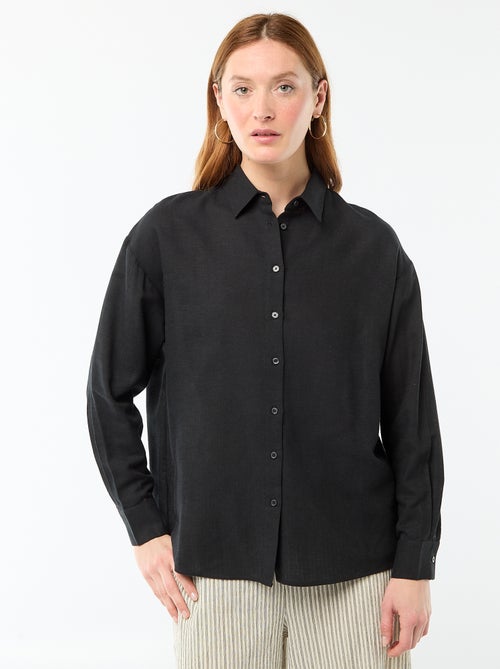 Camisa de lino mezclado - Kiabi