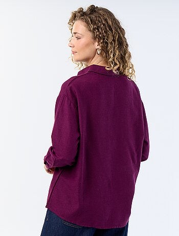 Camisa de lino mezclado