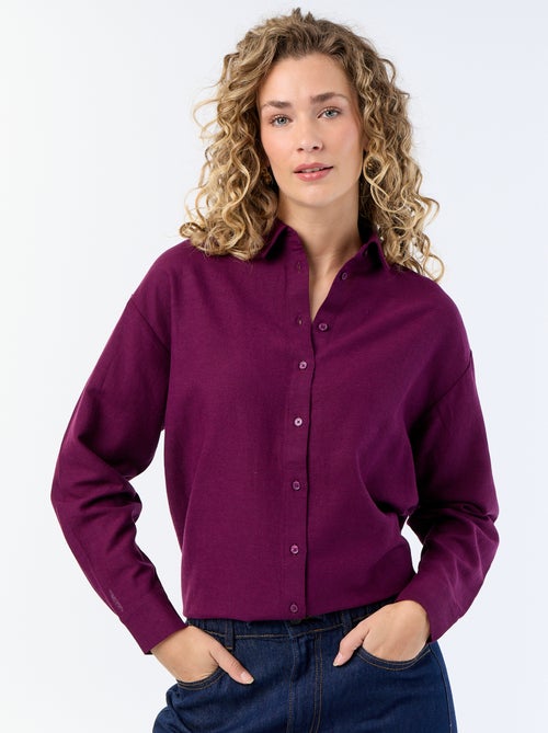 Camisa de lino mezclado - Kiabi