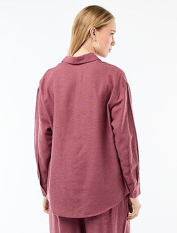 Camisa de lino mezclado