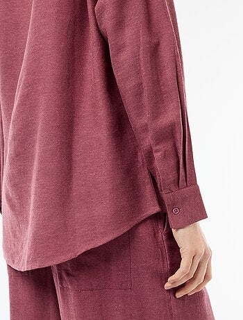 Camisa de lino mezclado