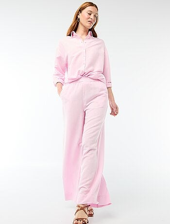 Camisa de lino mezclado