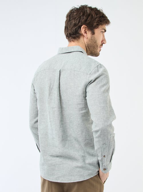 Camisa de lino mezclado - Kiabi