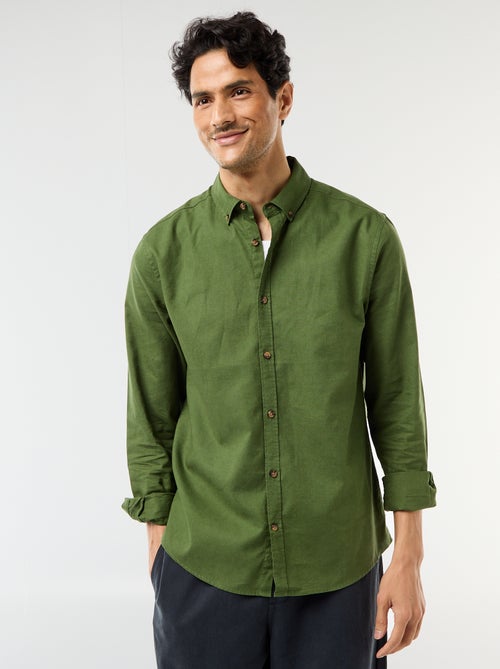 Camisa de lino mezclado - Kiabi