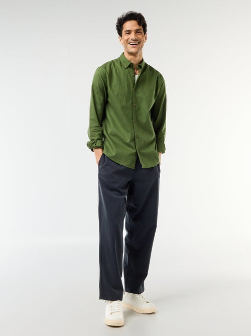 Camisa de lino mezclado - Kiabi