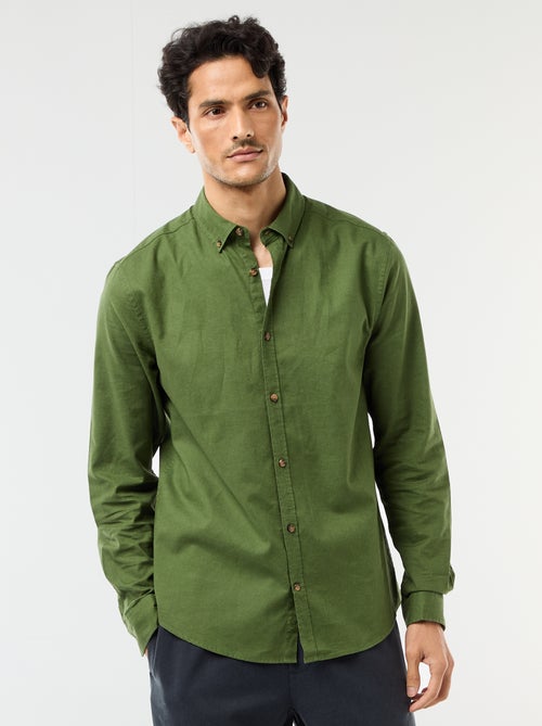 Camisa de lino mezclado - Kiabi