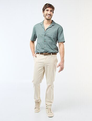 Camisa de lino mezclado