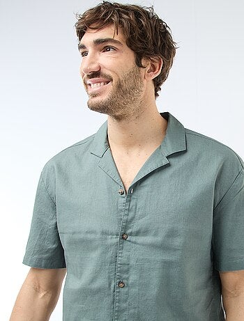 Camisa de lino mezclado