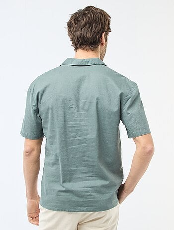 Camisa de lino mezclado