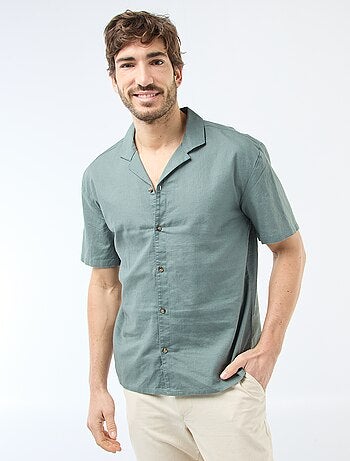 Camisa de lino mezclado