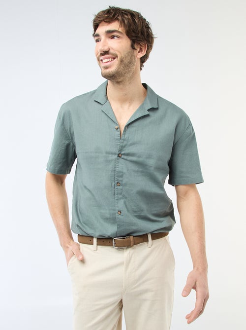Camisa de lino mezclado - Kiabi
