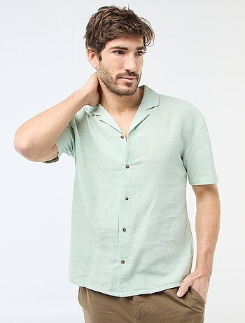 Camisa de lino mezclado