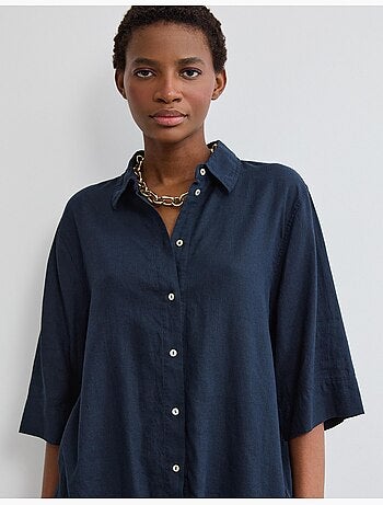 Camisa de lino, MO Fashion