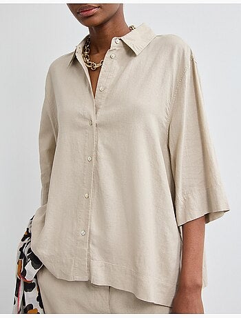 Camisa de lino, MO Fashion