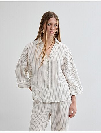 Camisa de lino, MO Fashion