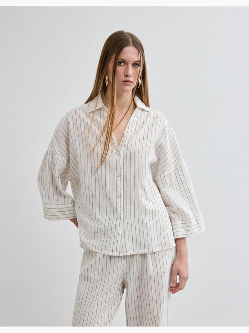 Camisa de lino, MO Fashion - Kiabi