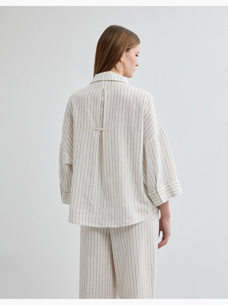 Camisa de lino, MO Fashion Beige - Kiabi