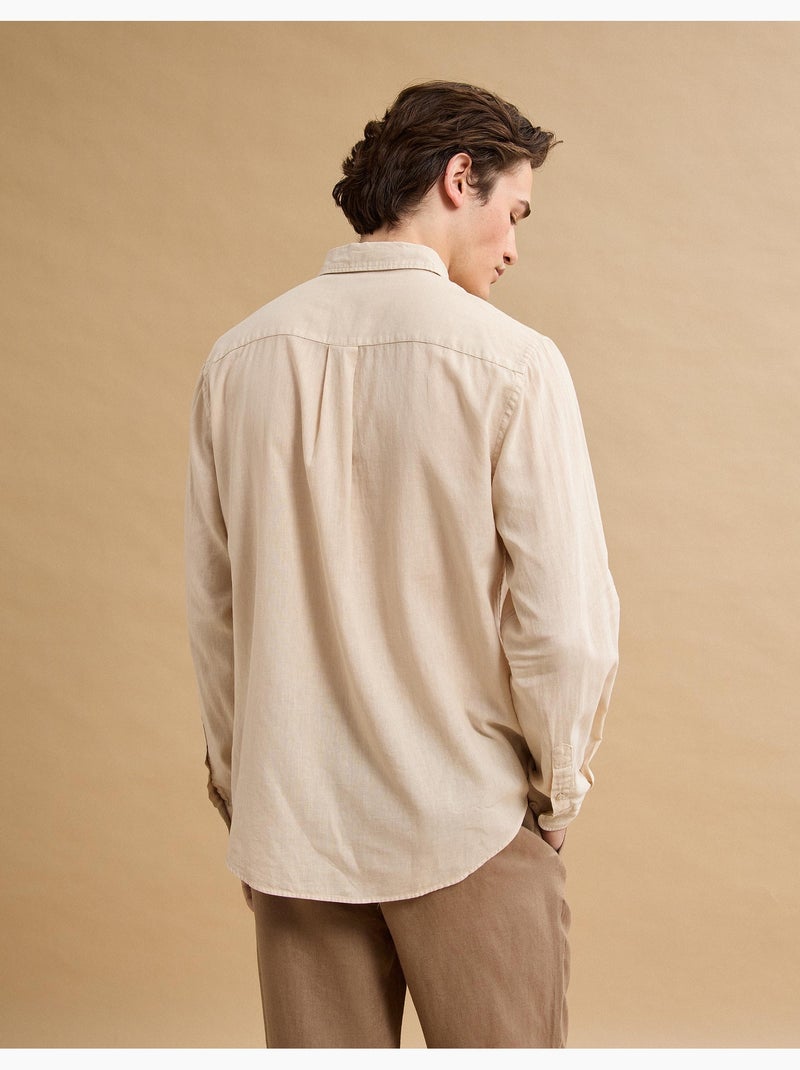Camisa de lino, MO Fashion Beige - Kiabi
