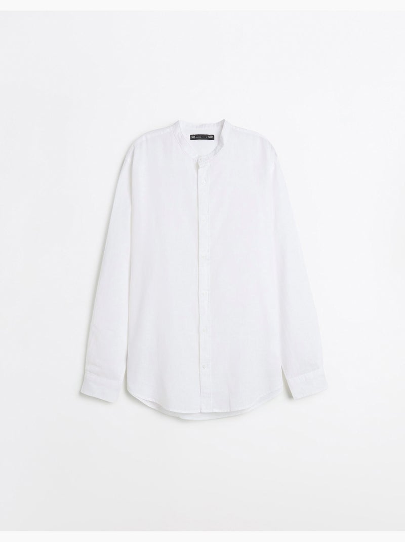 Camisa de lino, MO Fashion Blanco - Kiabi