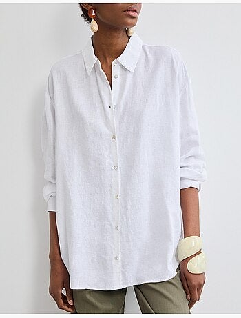Camisa de lino, MO Fashion