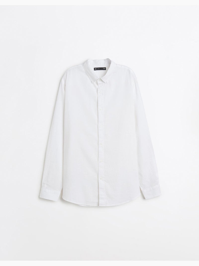 Camisa de lino, MO Fashion Blanco - Kiabi