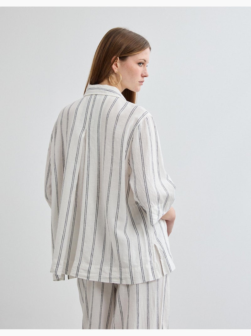 Camisa de lino, MO Fashion Crudo - Kiabi
