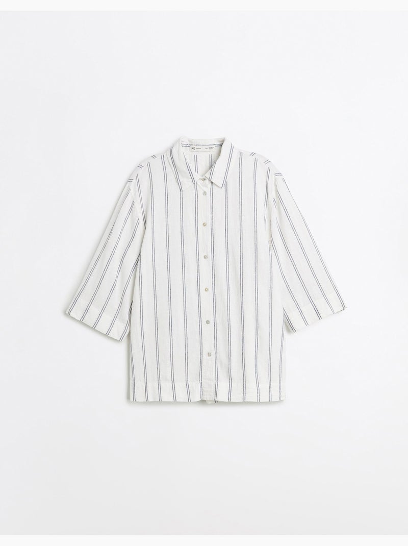 Camisa de lino, MO Fashion Crudo - Kiabi