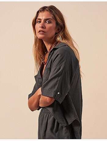Camisa de lino, MO Fashion