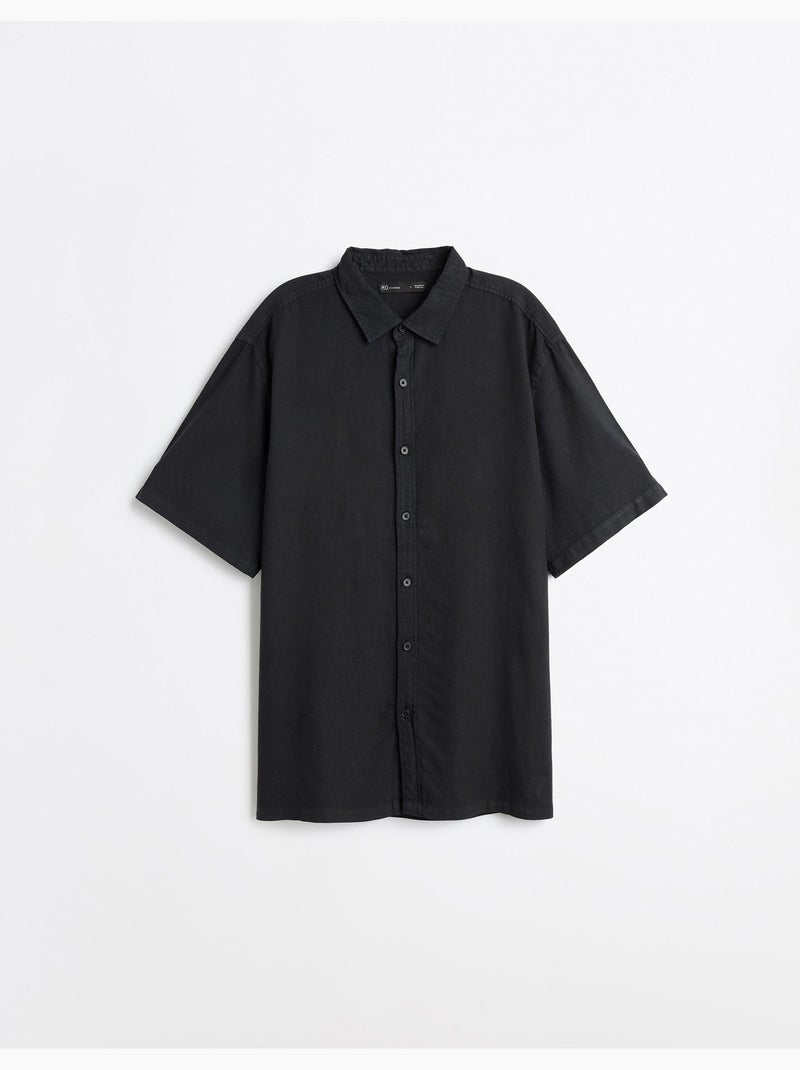 Camisa de lino, mo fashion Negro - Kiabi