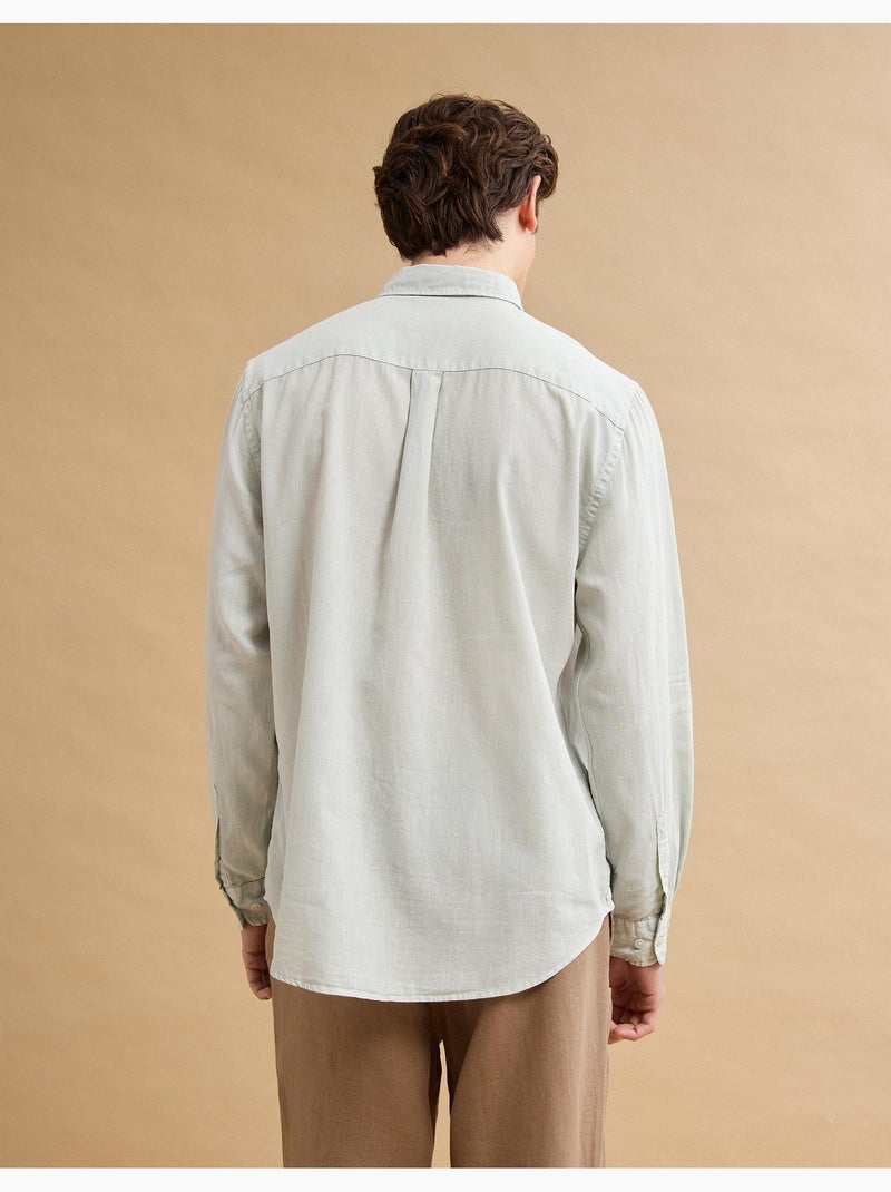 Camisa de lino, MO Fashion Verde - Kiabi