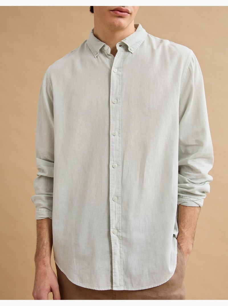 Camisa de lino, MO Fashion Verde - Kiabi