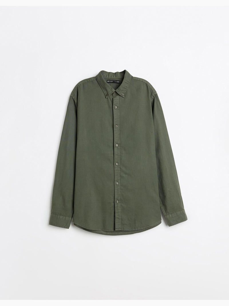 Camisa de lino, MO Fashion Verde - Kiabi