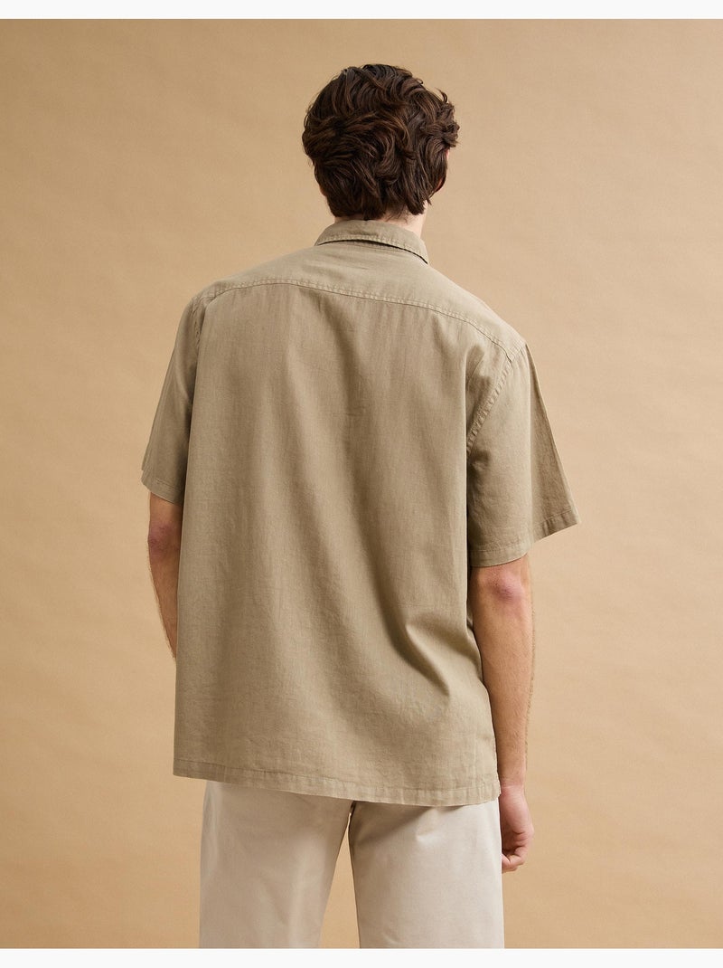 Camisa de lino, MO Fashion Verde - Kiabi