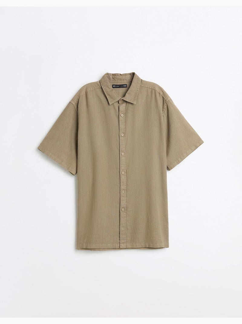 Camisa de lino, MO Fashion Verde - Kiabi