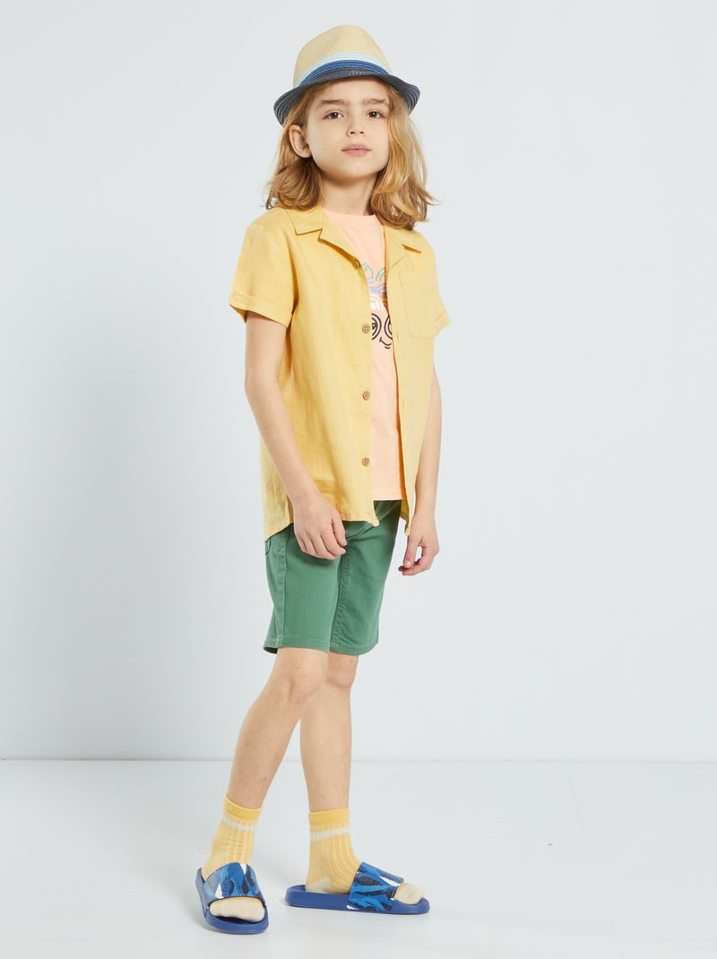 Camisa de lino regular fit AMAEILLO - Kiabi