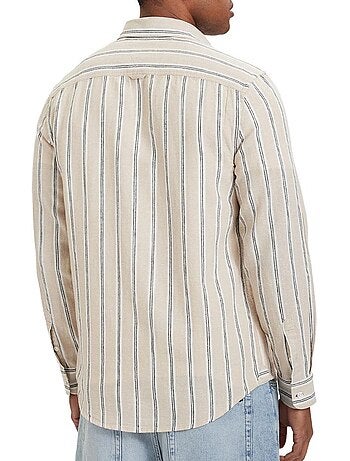 Camisa de lino regular fit para hombre tommy hilfiger