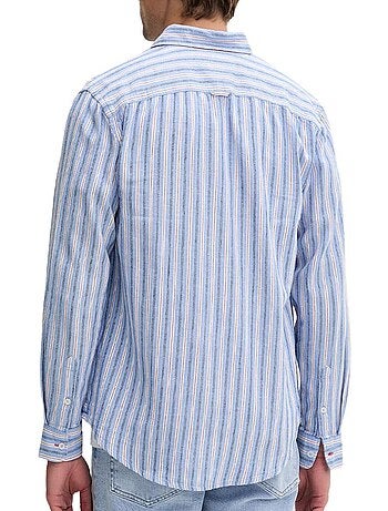 Camisa de lino regular fit para hombre tommy hilfiger