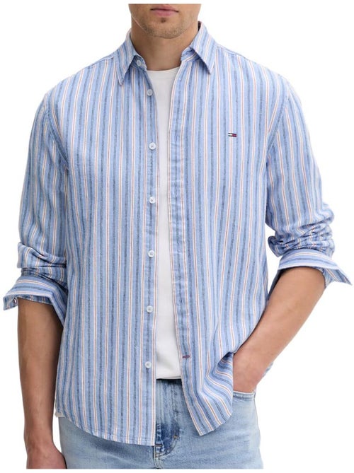 Camisa de lino regular fit tommy hilfiger para hombre, - Kiabi