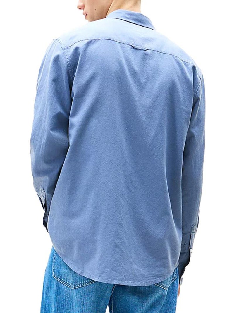 Camisa de lino tommy hilfiger para hombre Azul - Kiabi
