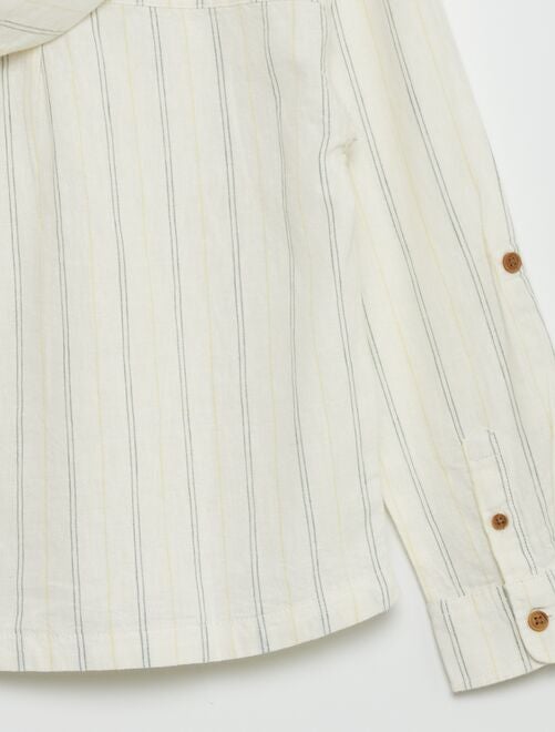 Camisa de lino y algodón - Kiabi