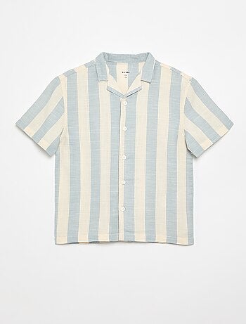 Camisa de manga corta a rayas