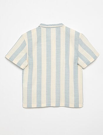 Camisa de manga corta a rayas