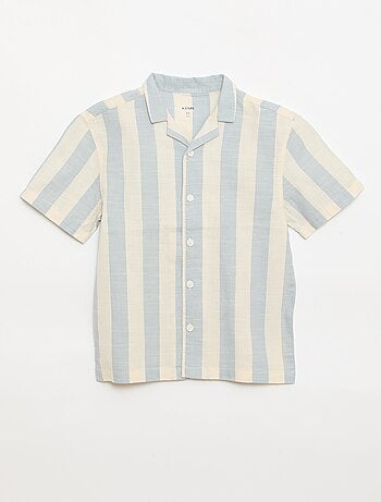 Camisa de manga corta a rayas