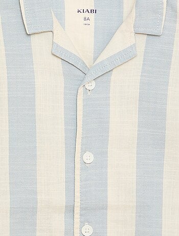 Camisa de manga corta a rayas