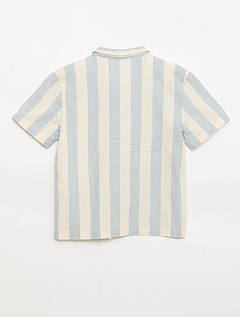 Camisa de manga corta a rayas