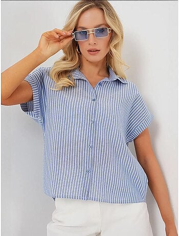 Camisa de manga corta a rayas bdart